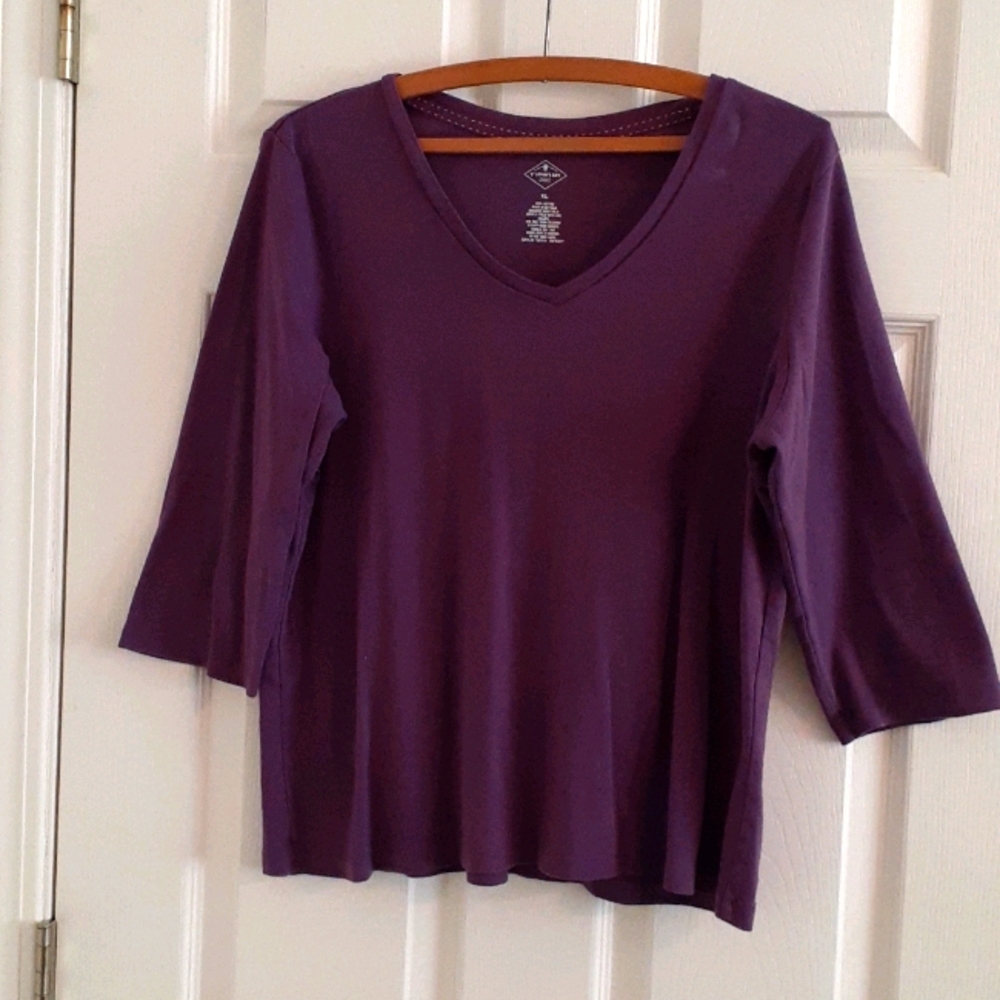 Pretty purple St John's Bay t-shirt